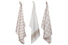 Cosy & Trendy Theedoeken Stoff Sand 50 x 70 cm - 3 Stuks