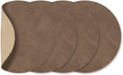 LIND DNA Onderzetters Nupo - Leer - Brown / Sand - dubbelzijdig - 13 x 11 cm - 4 Stuks