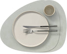 LIND DNA Placemats Nupo - Leer - Metallic - Curved - 44 x 37 cm - 2 Stuks