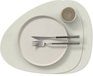 LIND DNA Placemats Nupo - Leer - Linen - Curved - 44 x 37 cm - 2 Stuks