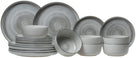 Cosy & Trendy Serviesset Baltic Grey 18-delig / 6 personen - 6 dinerborden, 6 ontbijtborden en 6 kommen