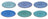 Studio Tavola Assiettes plates Ocean Blue ø 26,5 cm - 6 pièces