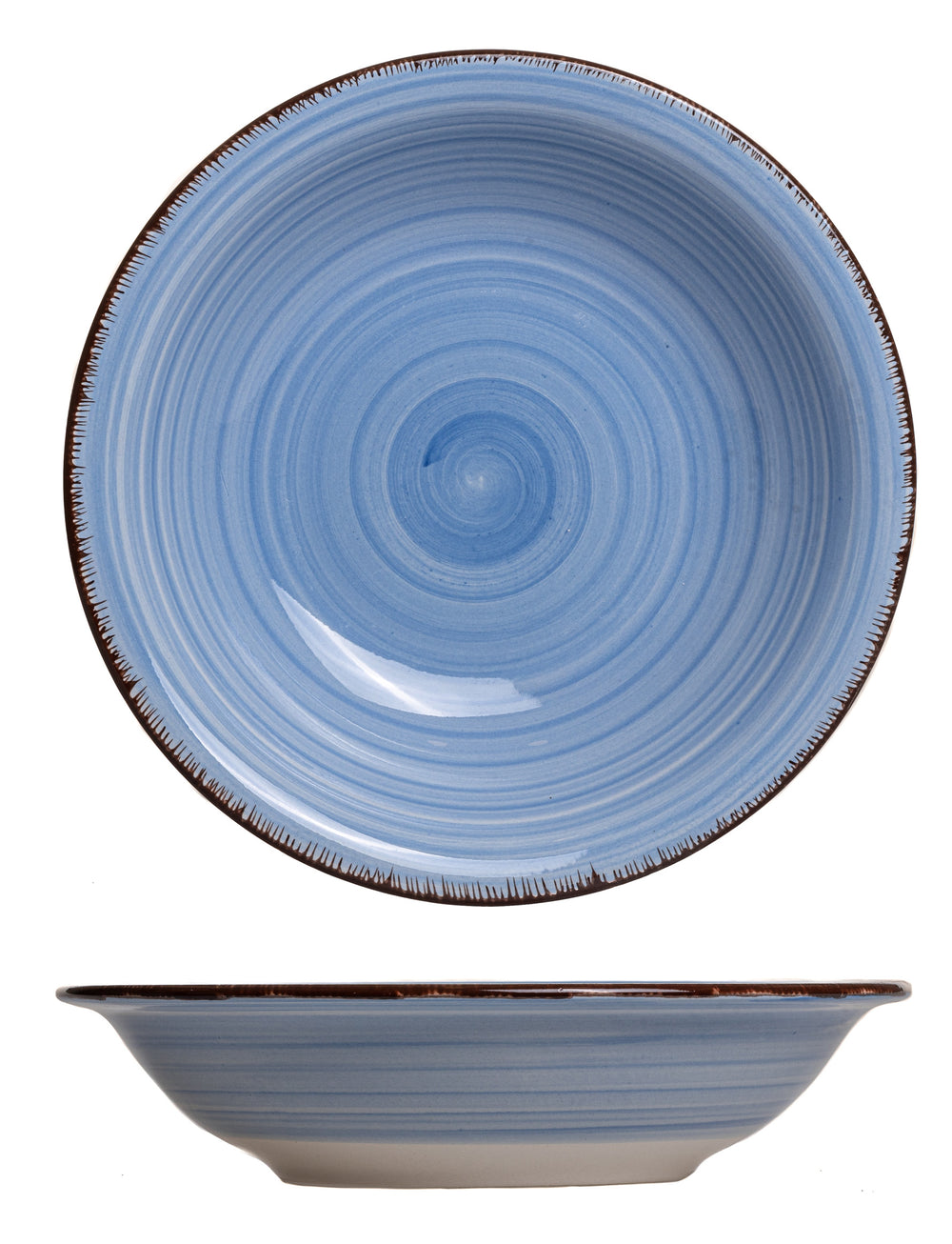 Assiettes creuses Studio Tavola Ocean Blue ø 21 cm - 6 pièces