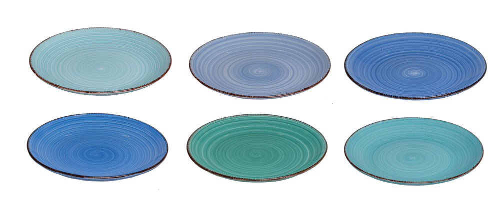 Assiettes de petit-déjeuner Studio Tavola Ocean Blue ø 19 cm - 6 pièces