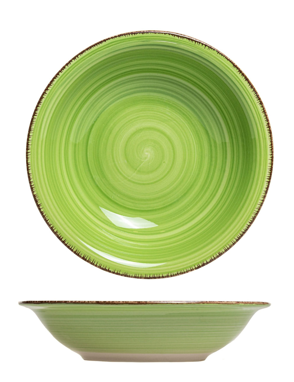 Assiettes creuses Studio Tavola Summer Green ø 21 cm - 6 pièces