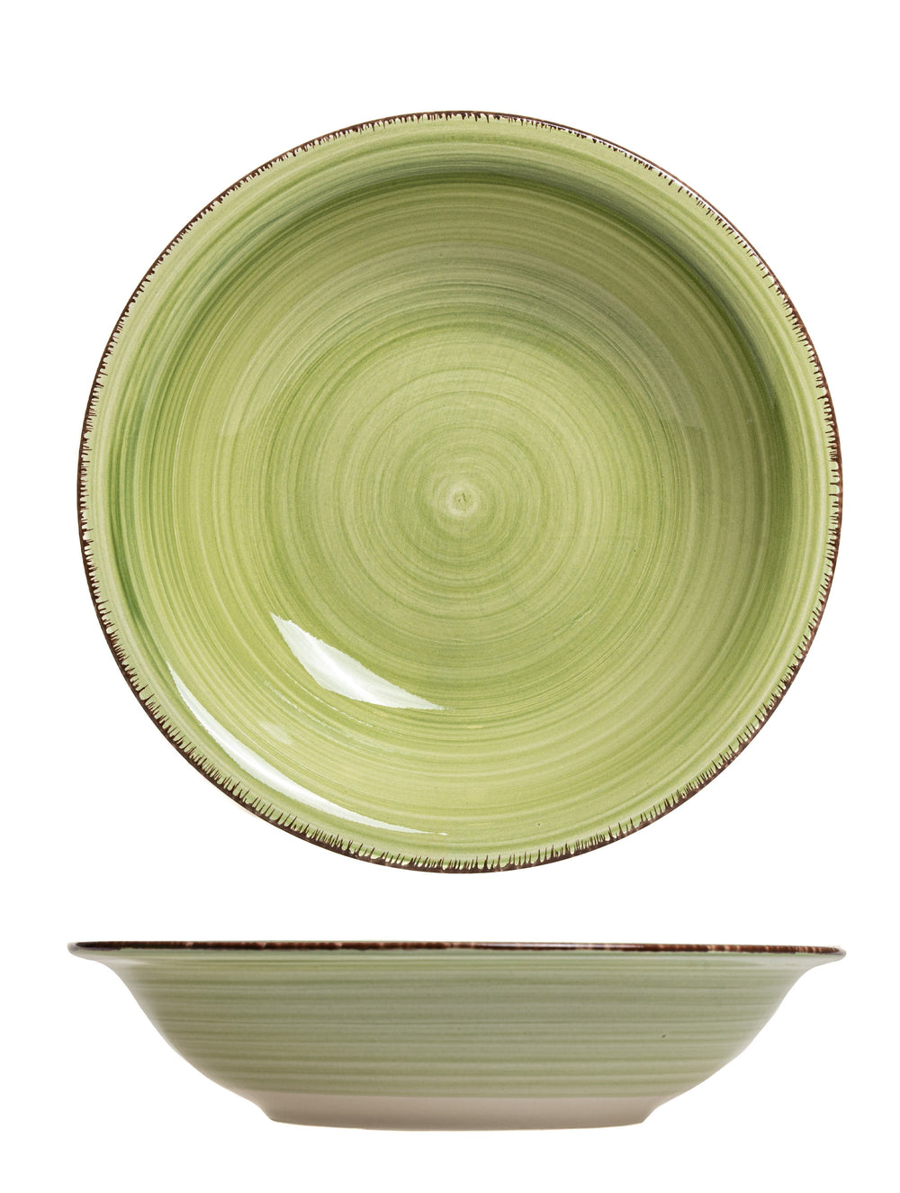 Assiettes creuses Studio Tavola Summer Green ø 21 cm - 6 pièces