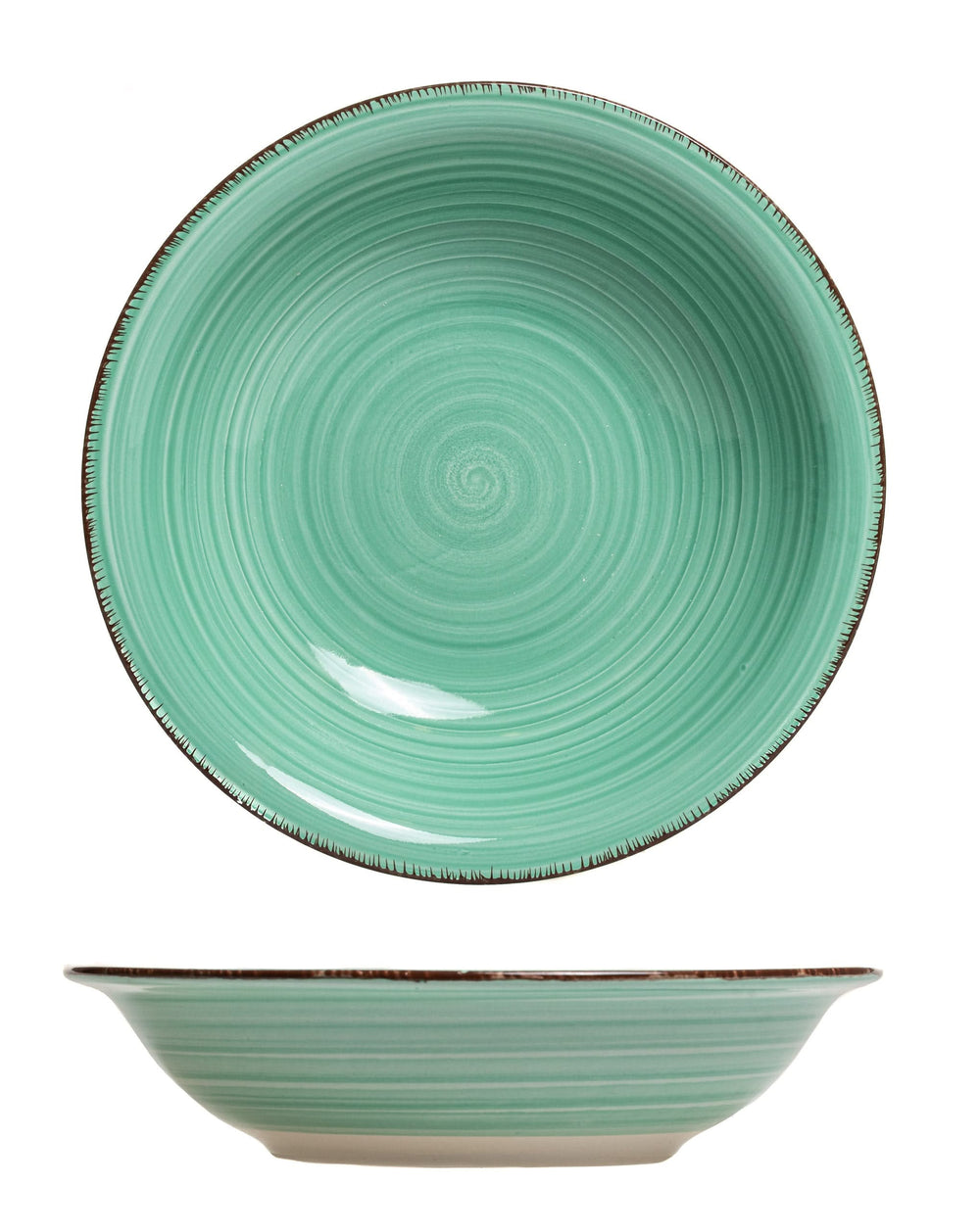 Assiettes creuses Studio Tavola Summer Green ø 21 cm - 6 pièces