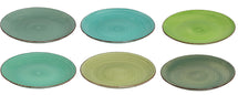 Studio Tavola Assiettes plates Summer Green ø 26,5 cm - 6 pièces