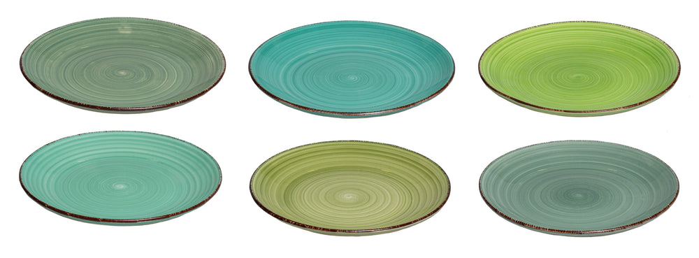 Assiettes de petit-déjeuner Studio Tavola Summer Green ø 19 cm - 6 pièces