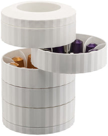 Alessi Porte-capsules plissé - Blanc - MDL19