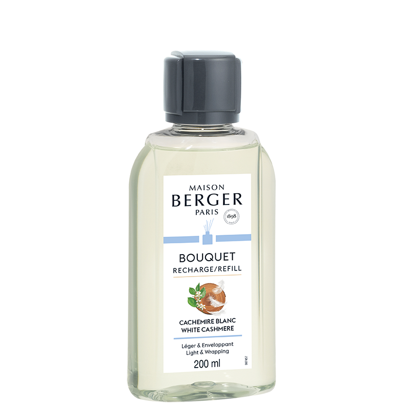 Recharge Maison Berger - pour bâtonnets parfumés - Cachemire Blanc - 200 ml