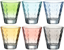 Leonardo Verres à eau optique Pastel - 215 ml - 6 pièces