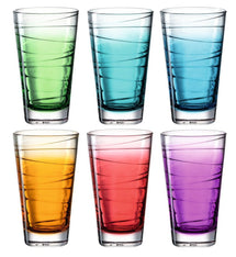 Leonardo Verres à Long Drink Vario Struttura - 280 ml - 6 pièces