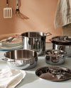 Ensemble de casseroles Alessi Pots&Pans - AJM100S7 - 4 pièces - par Jasper Morrison