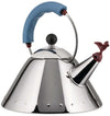 Bouilloire sifflante Alessi - 9093 - Bleu - 2 litres - par Michael Graves