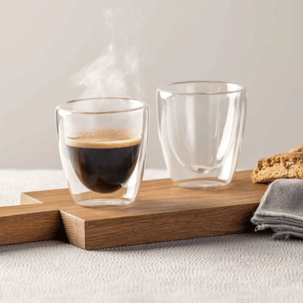 Leonardo Dubbelwandige Espresso Glazen Duo 100 ml - 2 Stuks