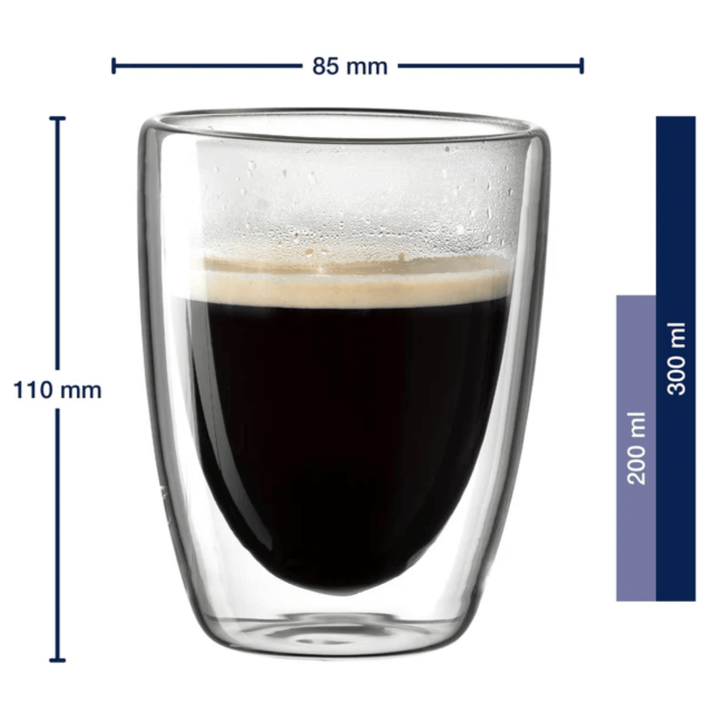 Leonardo Dubbelwandige Koffieglazen Duo 300 ml - 2 Stuks