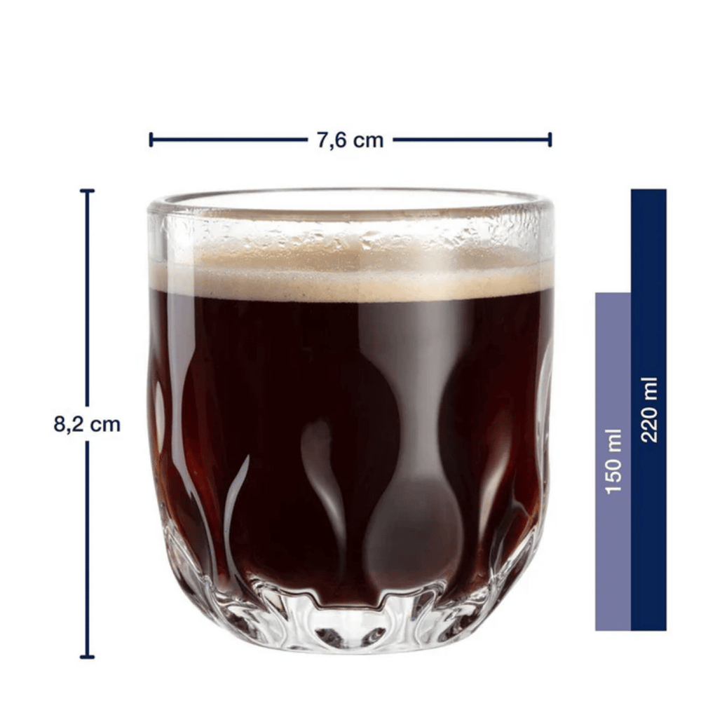 Leonardo Koffieglazen - Gocce Tre - 220 ml - 2 stuks