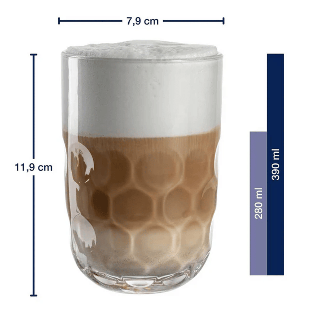 Leonardo Latte Macchiato Glazen - Gocce Uno - 390 ml - 2 stuks