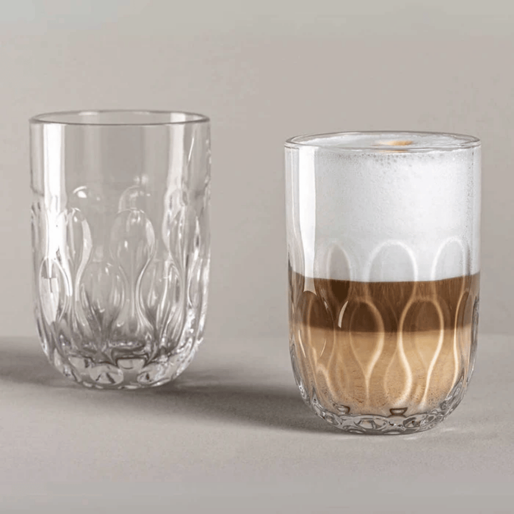 Leonardo Latte Macchiato Glazen - Gocce Tre - 390 ml - 2 stuks