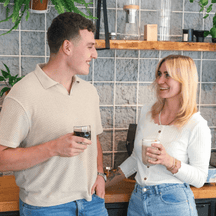 Leonardo Latte Macchiato Glazen - Gocce Tre - 390 ml - 2 stuks