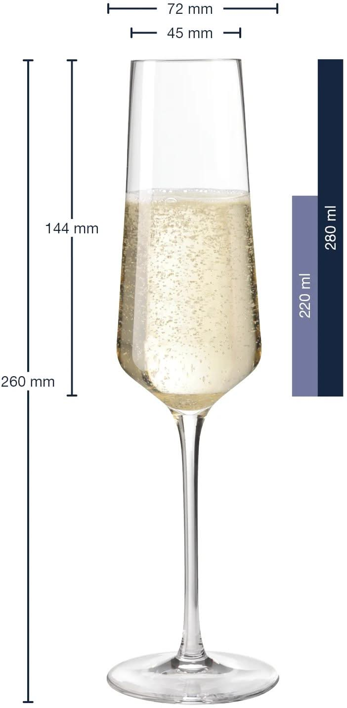 Verres à champagne Leonardo Puccini 280 ml - 6 pièces