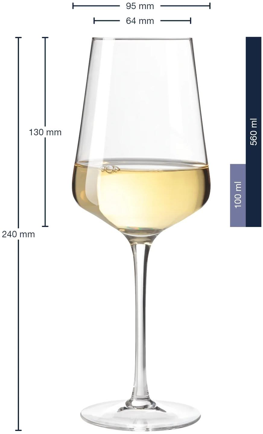 Leonardo Verres à Vin Blanc Puccini - 560 ml - 6 pièces