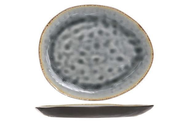 Cosy &amp; Trendy Assiette Plate Laguna Bleu Gris 27 x 23 cm