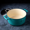 Saveur Selects Casserole Voyage - Saveur Bleu - ø 25 cm / 4,7 litres - revêtement antiadhésif émaillé