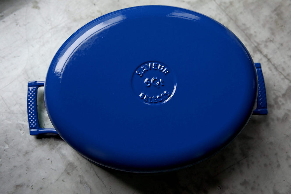 Saveur Selects Poêle Ovale Voyage - Classic Blue - ø 30 cm - revêtement antiadhésif émaillé