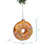 Boule de Noël Nordic Light Donut Confettis Rose 10 cm