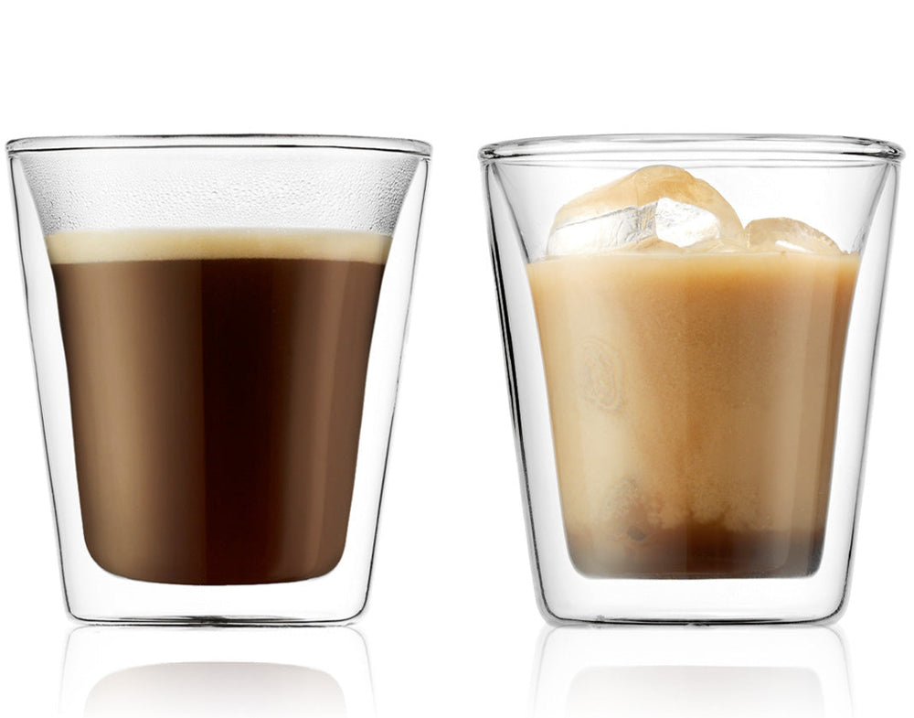 Bodum Dubbelwandige koffie- / theeglazen Canteen - gepatenteerd ventiel - 200 ml - 2 stuks