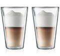 Bodum Dubbelwandige latte macchiato glazen Canteen - gepatenteerd ventiel - 400 ml - 2 stuks