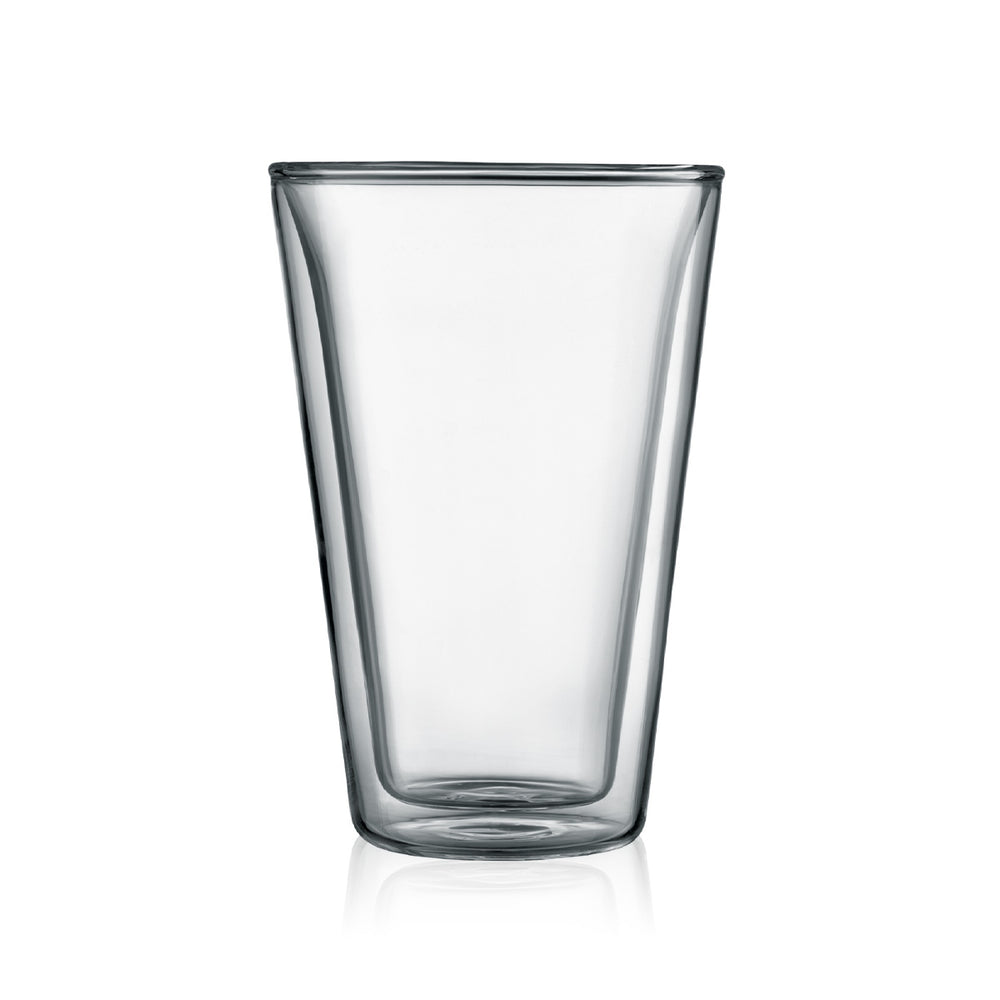 Bodum Dubbelwandige latte macchiato glazen Canteen - gepatenteerd ventiel - 400 ml - 2 stuks