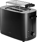 Zwilling Grille-Pain Enfinigy + Grille Réchaud - pour 2 tranches de pain grillé - 7 Niveaux de Chaleur - 1000 W - Noir