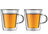 Bodum Dubbelwandige koffie- / theeglazen met oor Canteen - gepatenteerd ventiel - 200 ml - 2 stuks