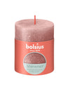 Bougie Pilier Bolsius Rose Shimmer - 8 cm / ø 7 cm