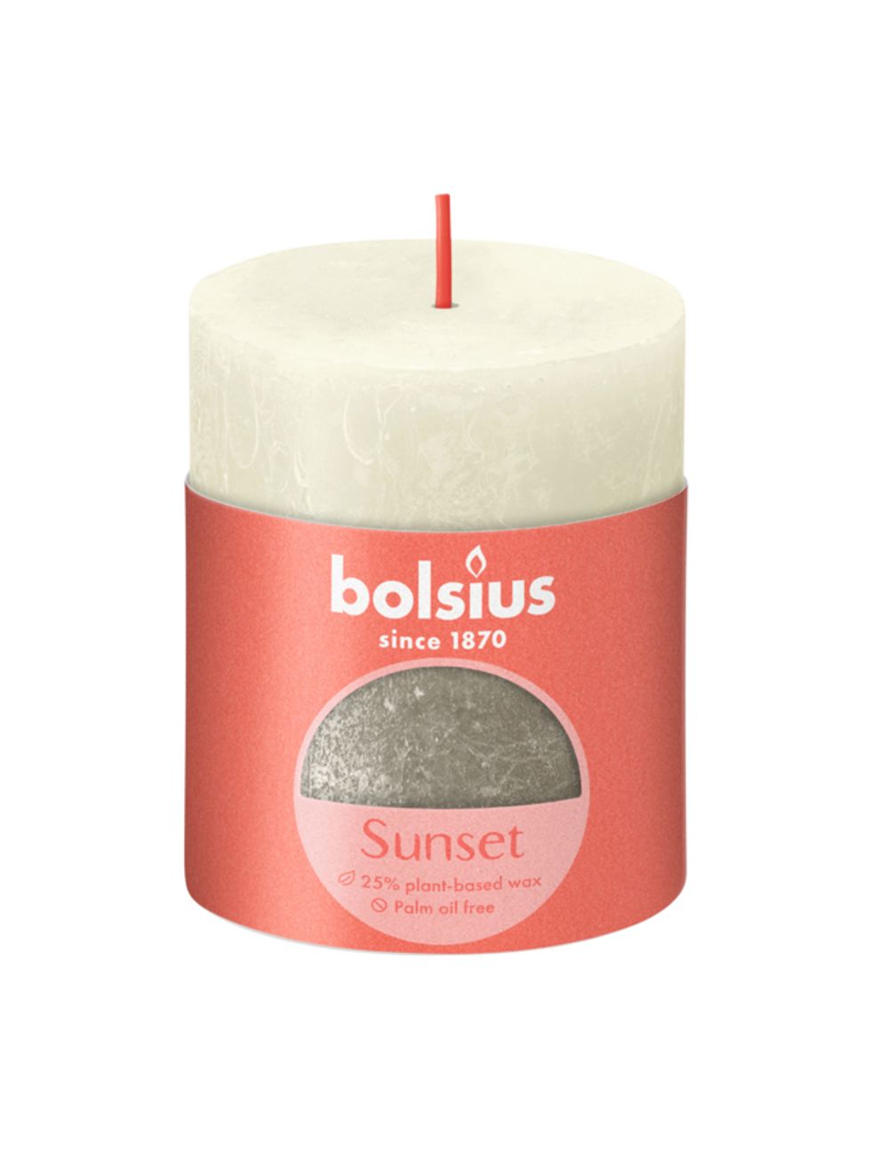 Bolsius Stompkaars Sunset Soft Pearl - 8 cm / ø 7 cm