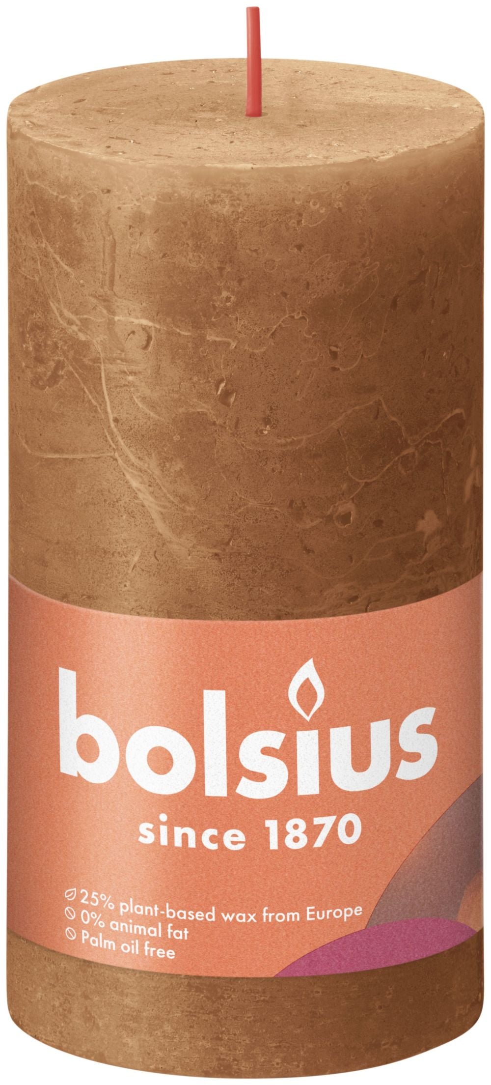 Bougie pilier Bolsius Rustic Spice Brown - 13 cm / ø 7 cm