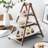 Villeroy &amp; Boch Etagere / Serving Tower Artesano Original - Bois - 3 niveaux - avec plats de service