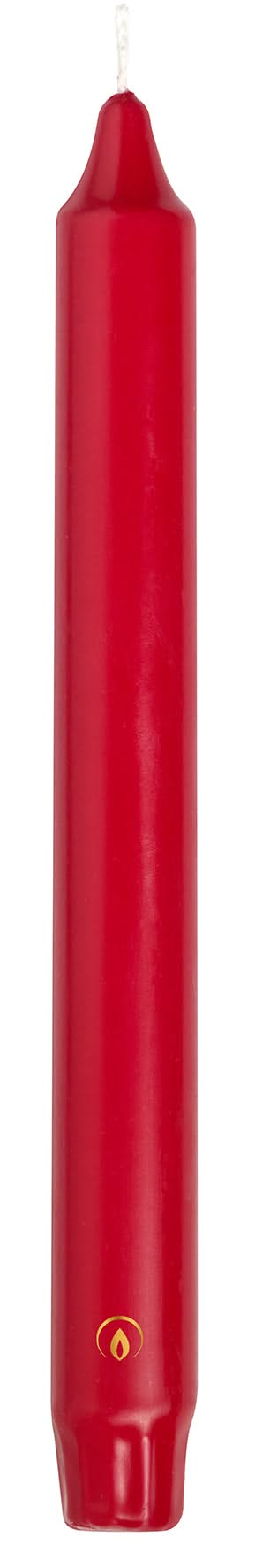 Bougies de table Gouda Rouge Rubis 24 cm - 8 Pièces