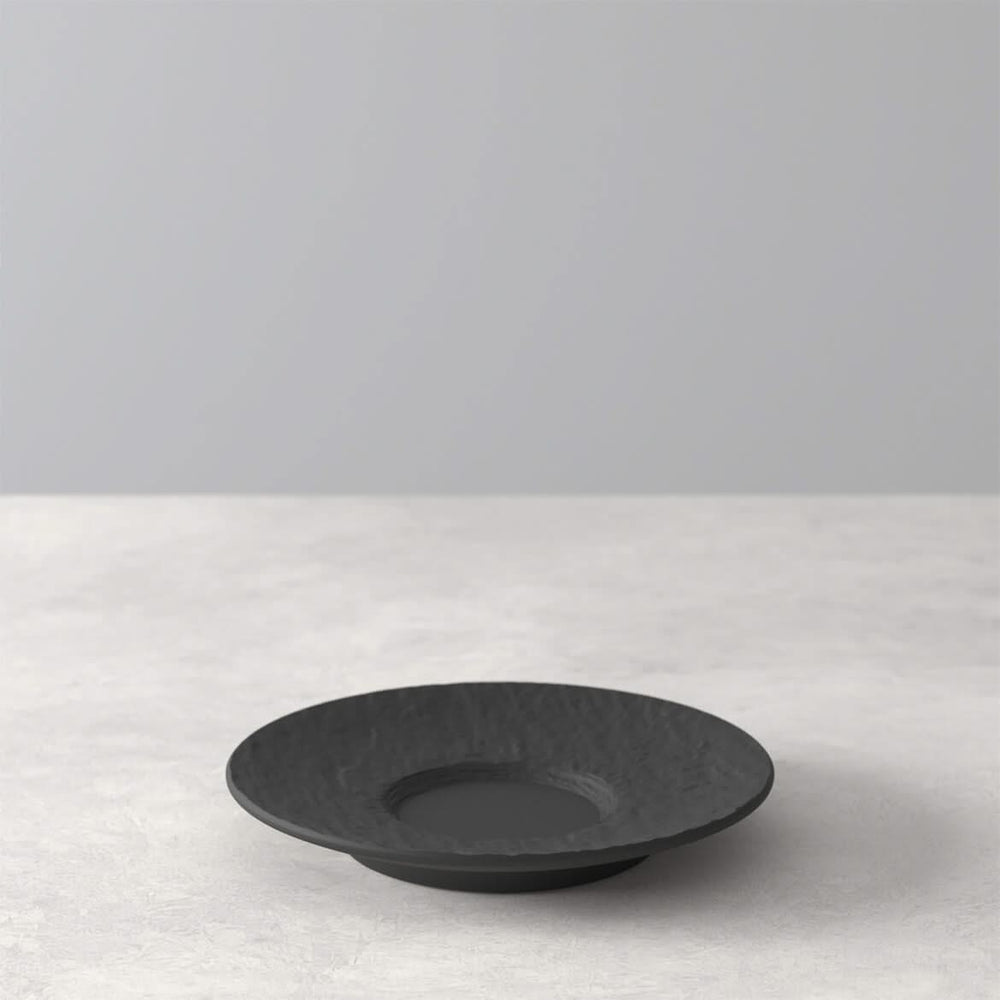 Villeroy &amp; Boch Soucoupe à Expresso Manufacture Rock - Noir - ø 12 cm