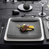 Assiette plate Villeroy &amp; Boch Manufacture Rock - Noir - 28 x 28 cm