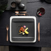 Assiette plate Villeroy &amp; Boch Manufacture Rock - Noir - 28 x 28 cm