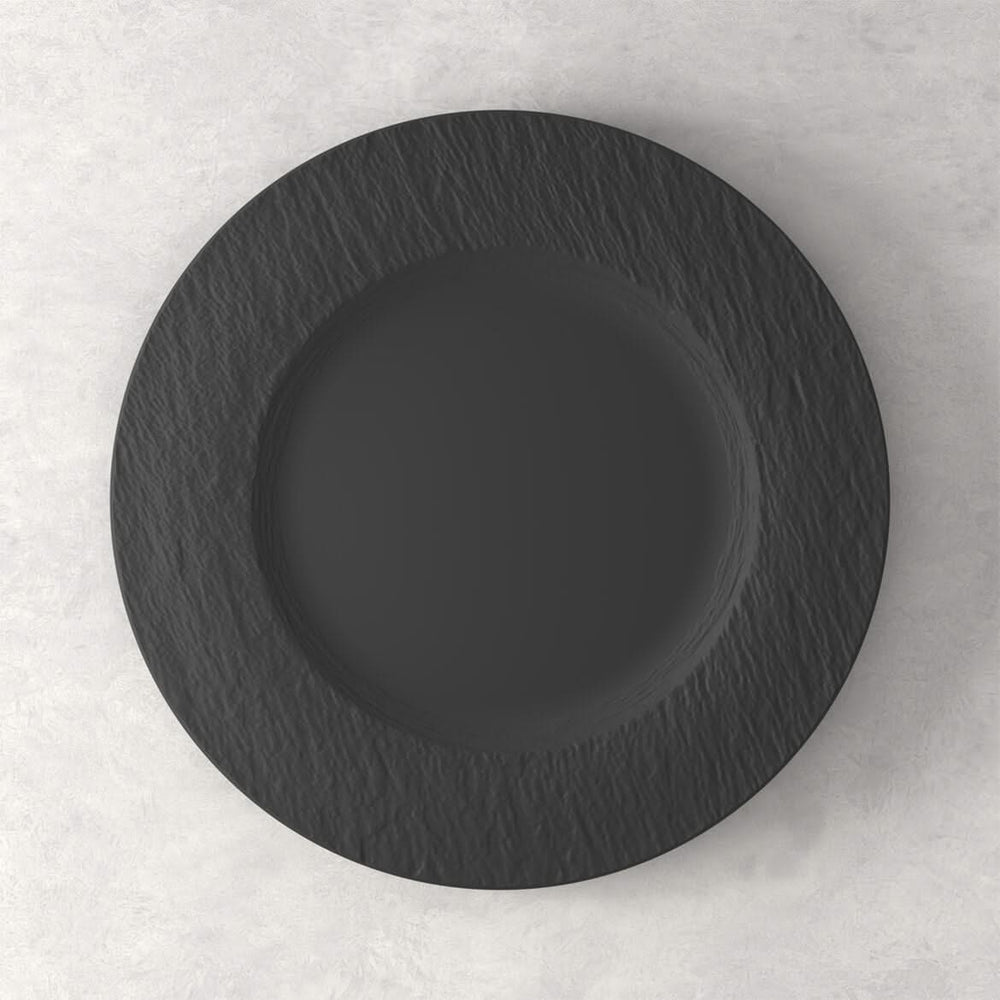 Assiette plate Villeroy &amp; Boch Manufacture Rock - Noir - ø 27 cm