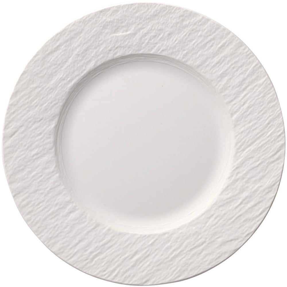 Villeroy &amp; Boch Assiette petit-déjeuner Manufacture Rock - Blanc - ø 22 cm