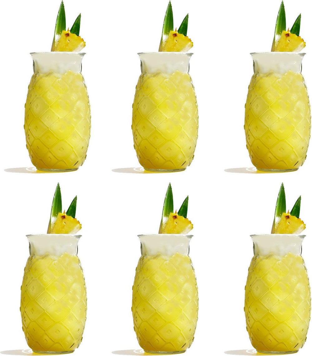 Verre à cocktail / Verre Tiki Ananas - 400 ml - 6 pièces