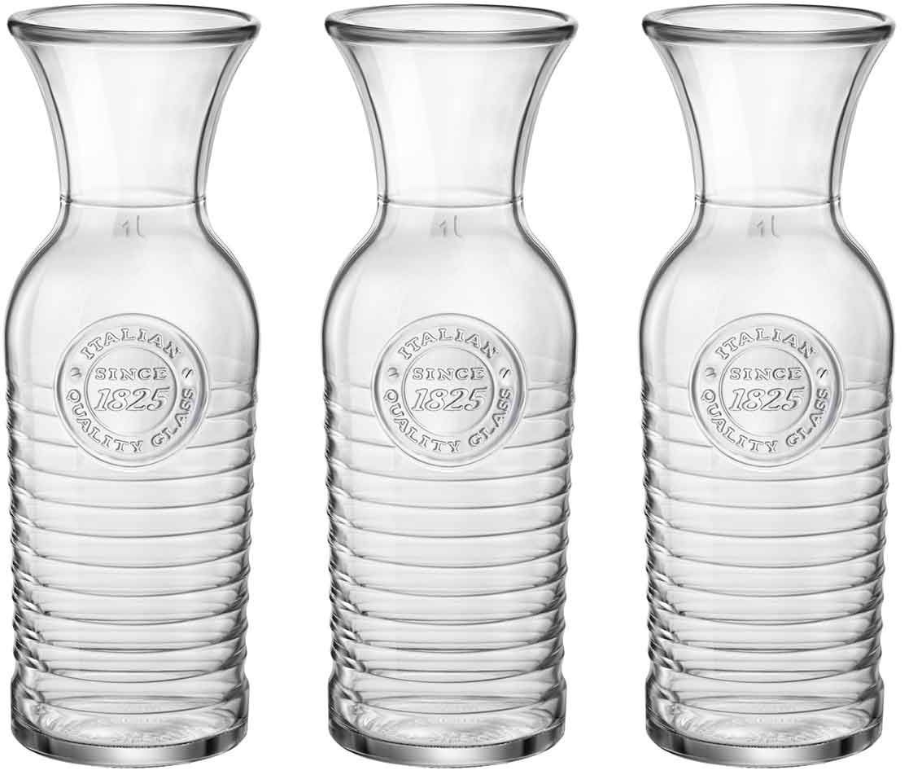 Bormioli Rocco Karaf Officina 1825 - 1 liter - 3 stuks