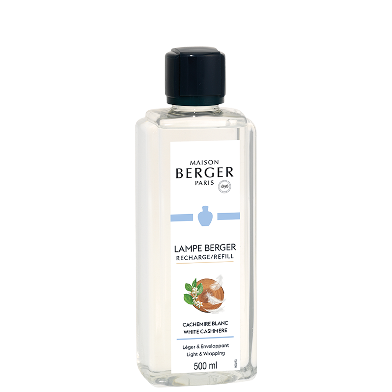 Recharge Lampe Berger - pour lampe à parfum - Cachemire Blanc - 500 ml