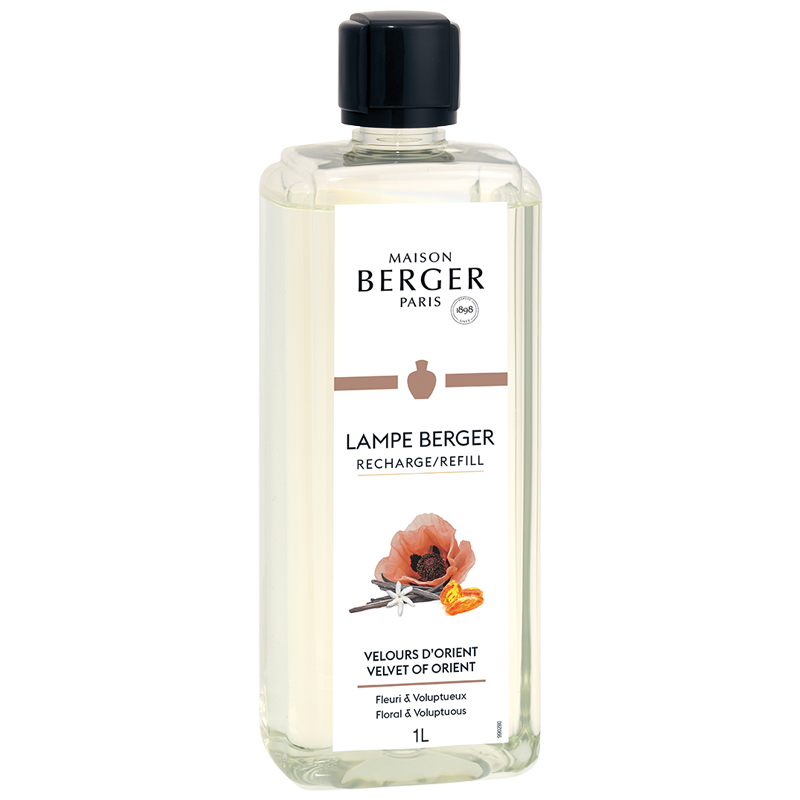 Recharge Maison Berger - pour brûle-parfum - Velours ou Orient - 1 Litre